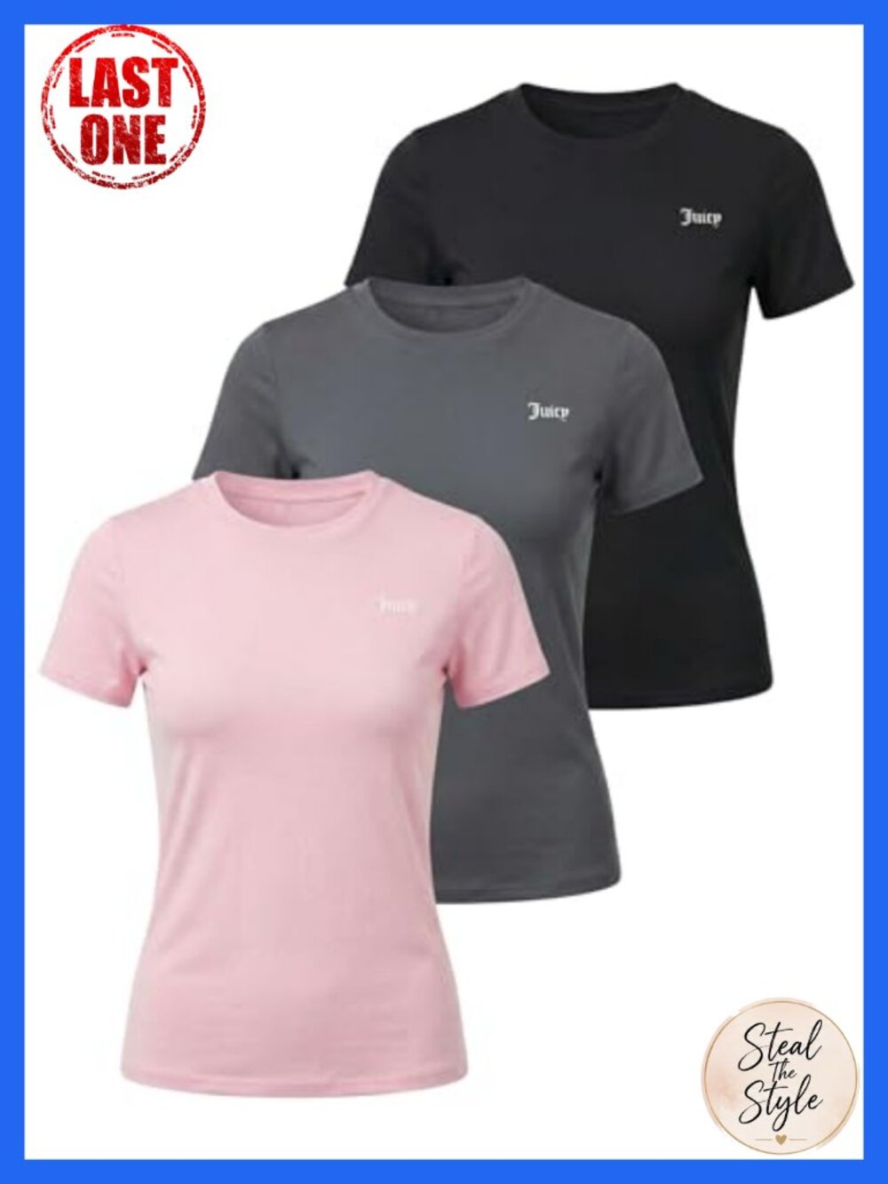 Crew Neck Short Sleeve Moisture Wicking Dry Fit Tee Workout Gym Top
